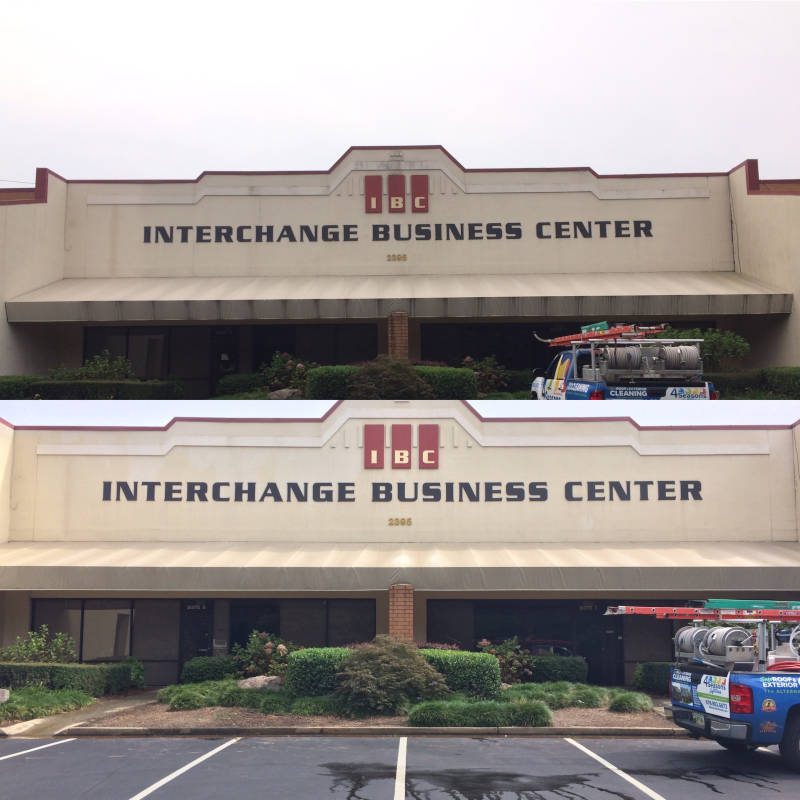 Exterior Commercial Washing in Johns Creek, Georgia